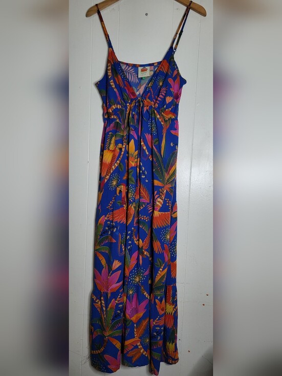 FARM Rio Dresses & Skirts - FARM Rio Macaw Party Cover Up Macaw Party Blue